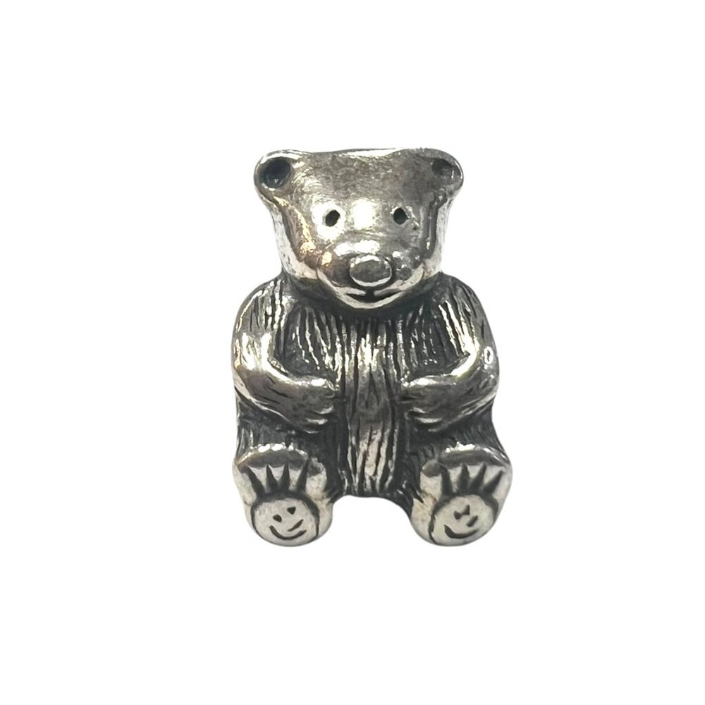 Pandora Teddy Bear Charm / Sterling Silver